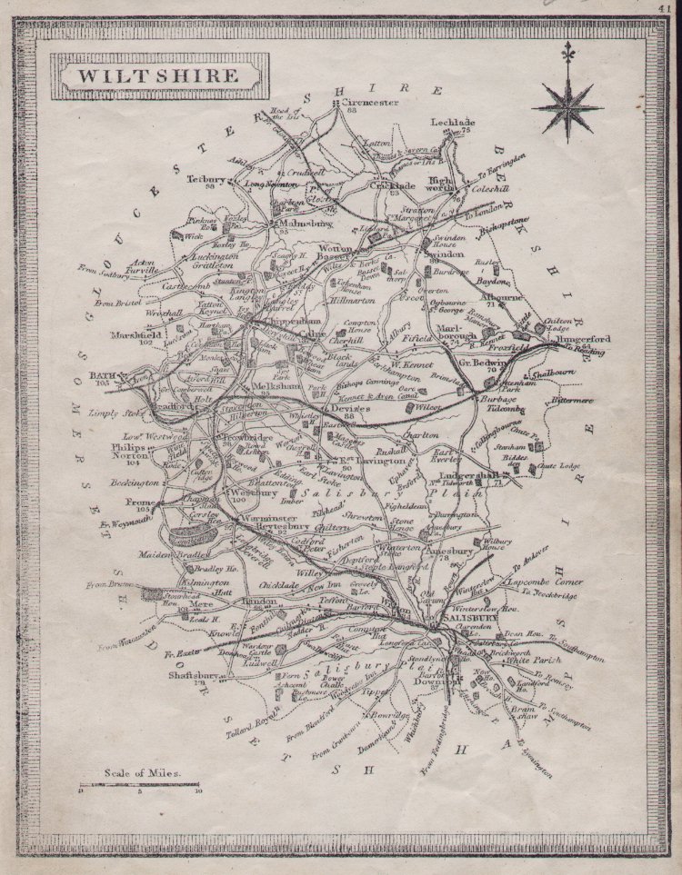 Map of Wiltshire - Teesdale